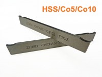 Abstechstahl (trapezförmig) HSS/Co5/Co10 , DIN4964E / CSN 223693 - geschärft