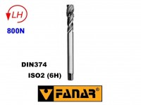 Maschinengewindebohrer M28x1,5 links HSSE ISO2 (6H) DIN374 Spiral (40°) , FANAR