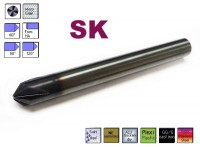 SK Fräser re. 8,0 mm 4 Pl. für Kantenbruch 120° AlTiN , Typ N , Ceranit