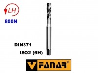 Maschinengewindebohrer M10 links HSSE ISO2 (6H) DIN371 Spiral (40°) , FANAR