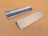 Einlagen der Backen für Schraubstock YORK 100 mm - Aluminium, sauber mit magnetischem Band