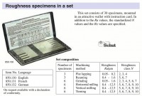 Maße der  Oberflächenrauhigkeit - Drehen, Fräsen, Schleifen, Läpparbeit, Reiboperation, Sc