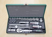 Set Köpfe 3/8"22pcs in einer Metallbox, HONITON