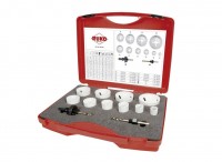 Set mit 10 Bimetallstanzen 19-64mm HSSCo8 - für Metall, RUKO