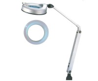 Tischmaschinenleuchte mit LED-Leuchtstofflampe und Lupe, VHL-30MLED