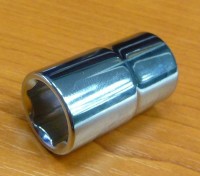 Zoll 3/8 Kopf Gola aufsteckbar, Vierkant 1/2" - kurz Cr-V ,