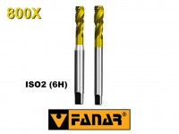 Maschinengewindebohrer M - HSSE TiN ISO2 (6H) Spiral (40 °) 800X, FANAR