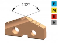 Hartmetall-Bohreinsatz 132° für rostfreien, harten und gehärteten Stahl, Karnasch