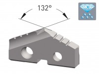 Hartmetall-Bohreinsatz 132° für abrasive Materialien, Karnasch