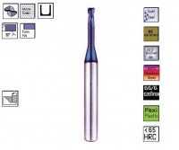 Torisch reduzierter Hartmetallfräser 2sch. 30° TiAlN, CERANIT