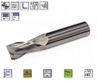 SK Nutenfräser re. 6,0 x 14,0 mm 2 Pl. 30° , CERANIT