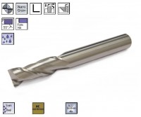 SK-Nutfräser O. 8,0 x 24,0 mm 2 Stk. 55°, ALUMILL-NANO