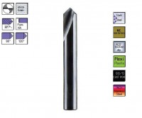 SK NC 90° Anbohrer 5,0 mm in Metall K20/K30 PVD , CERANIT