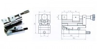 Genauer klappbarer Sinus-Schraubstock 75 mm, 2 Achsen