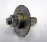 Dorn 10 mm für Aufnahme der Scheibe Sägchen , Schaft 12 mm