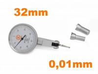 Hebelmessuhranzeiger - Pupitas 0-0,8mm, Uhr 32 mm