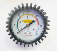 Manometer zu Pneufüller 8 Bar mit hinterem Gewinde G 1/4